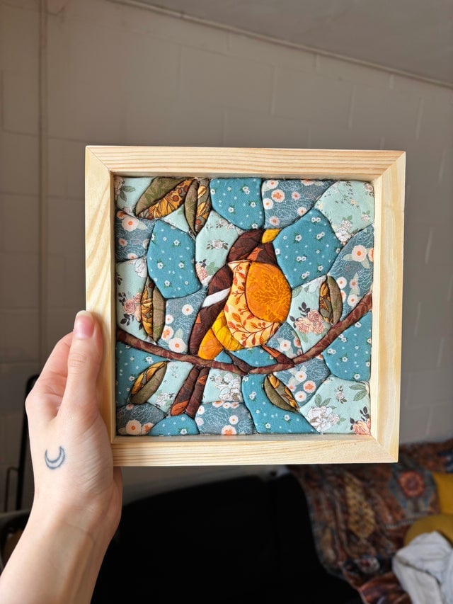 đ§” DIY Kinusaiga Fabric Art Kit â No-Sew Japanese Textile Craft with Nature-Inspired Designs