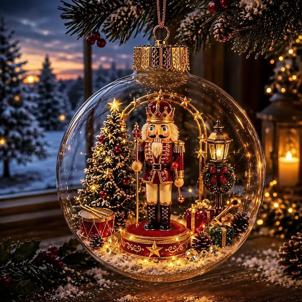 đ„LAST DAY 58% OFF - đGlowing Christmas Diorama Ornament â A Tiny Winter World in Your Hands