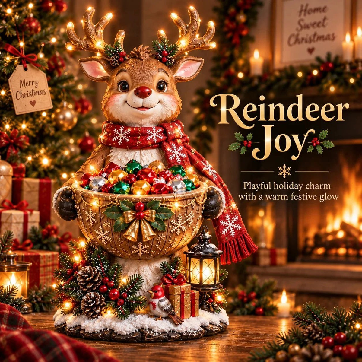 🎄 Weihnachts-Sale – 49% RABATT ✨Handgefertigte Weihnachts-Keramikschale mit Beleuchtung – 5 festliche Designs