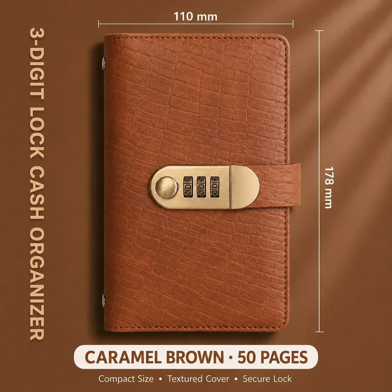 Locking Banknote Collection Booklet | Holds 100 Bills