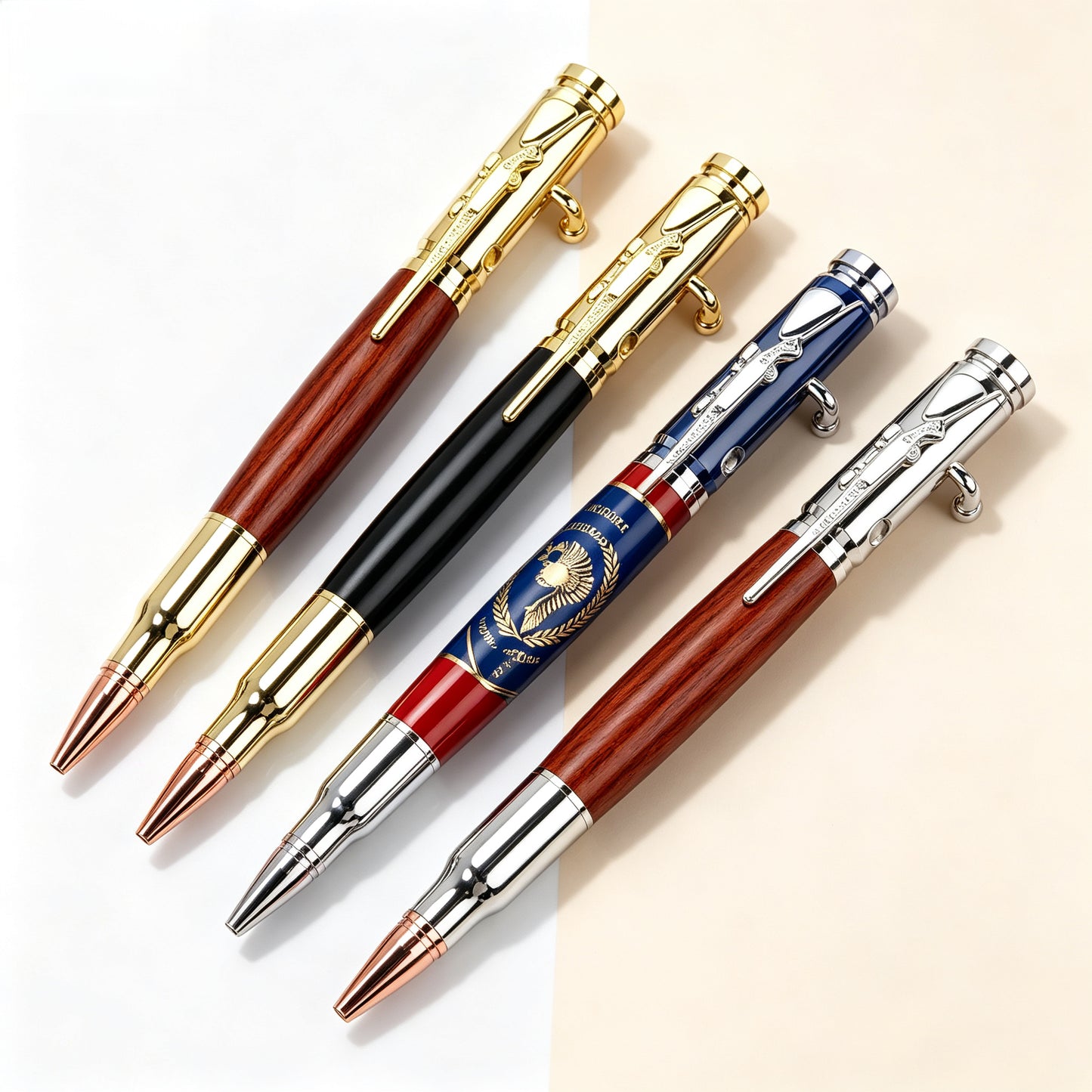 đHandcrafted by Jake Wilsonđ Bolt Action Wooden Bullet PenTM | Crafted From Real Wood & Bullet Casing