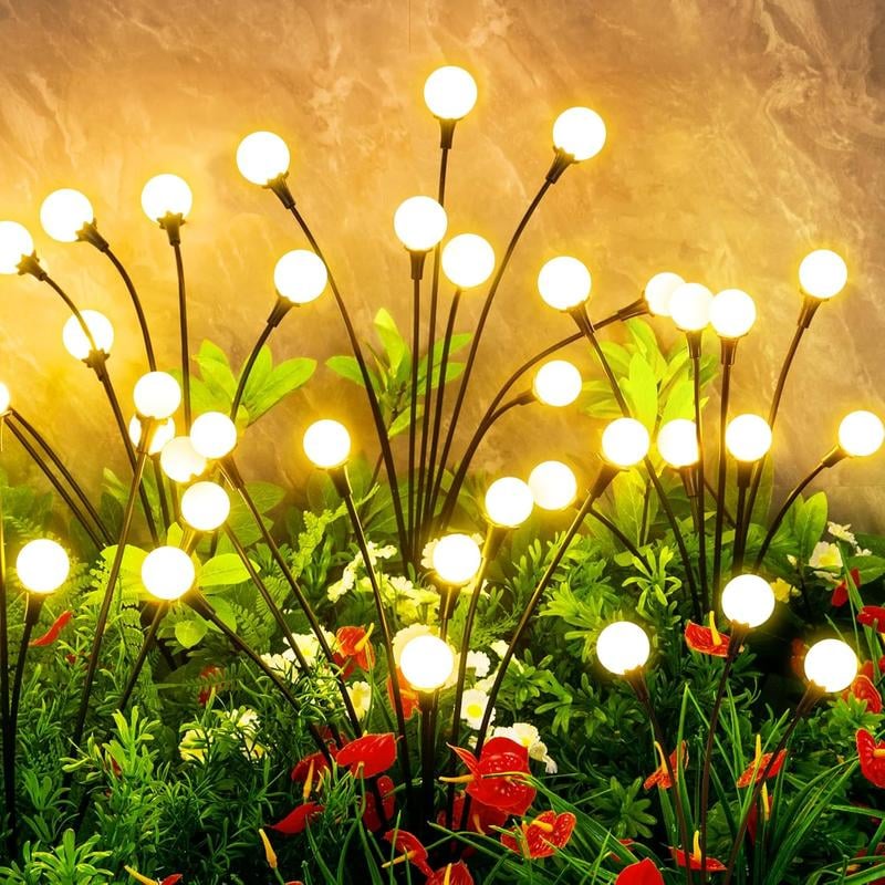🎃Limited-Time Halloween Sale — 50% OFF-🐝✨8 LED Solar Powered Firefly Light - IPS65 Waterproof