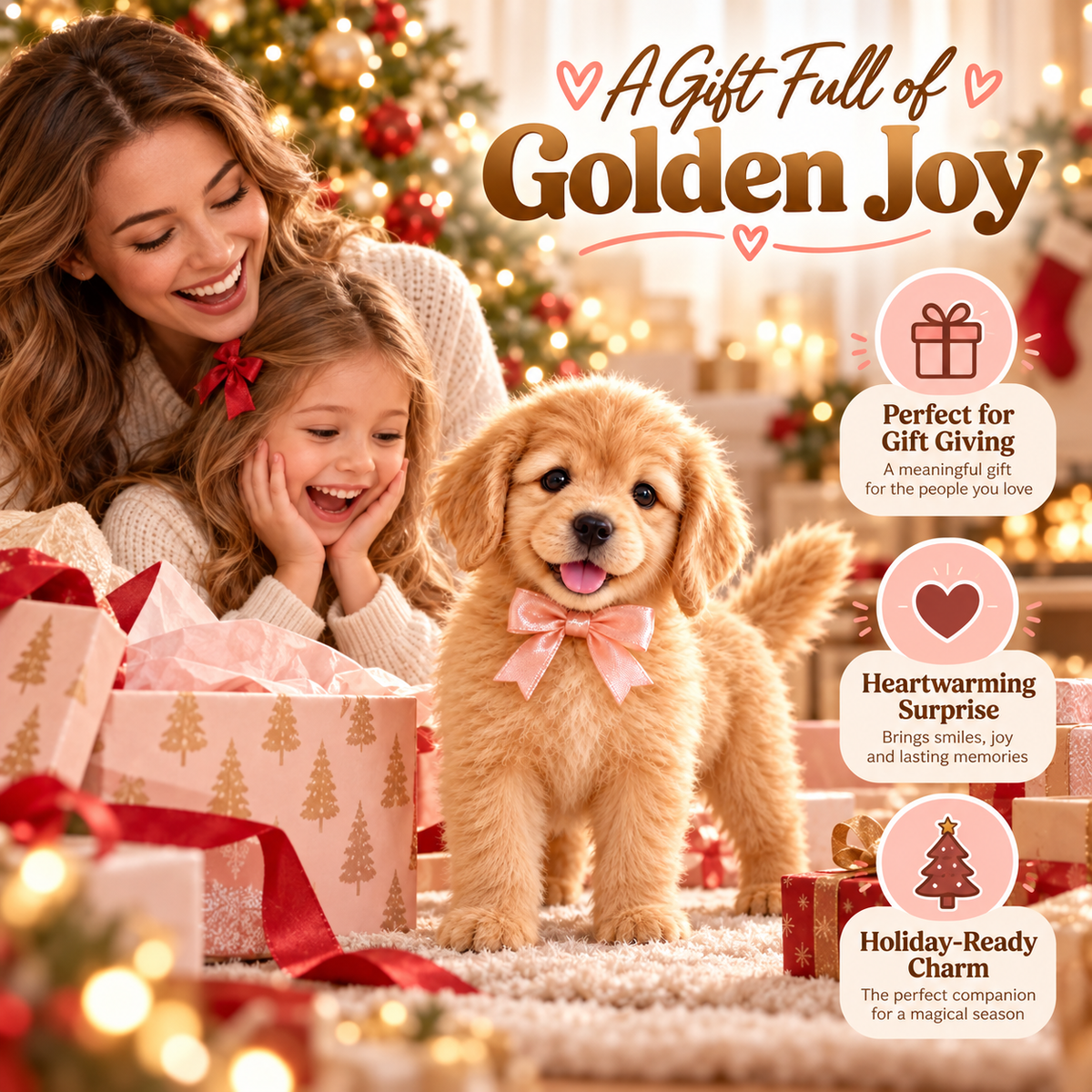 🎄 49% OFF – Realistic Robot Golden Retriever Puppy