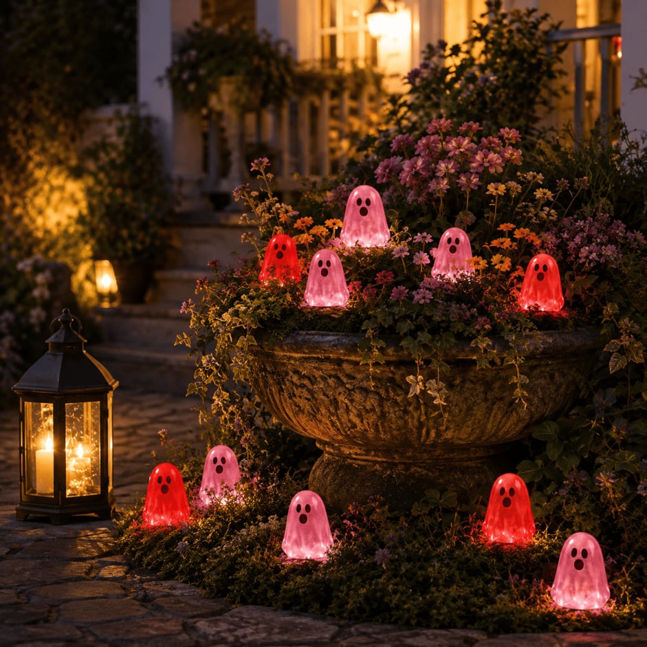 💥 LAST DAY 50% OFF👻 Glow-in-the-Dark Mini Ghosts – 8-Colour Halloween Mix