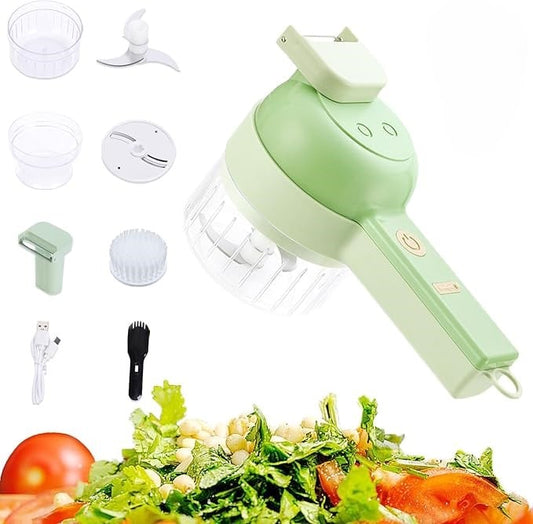 4 in 1 Electric Vegetable Chopper Set, Electric Food Processor