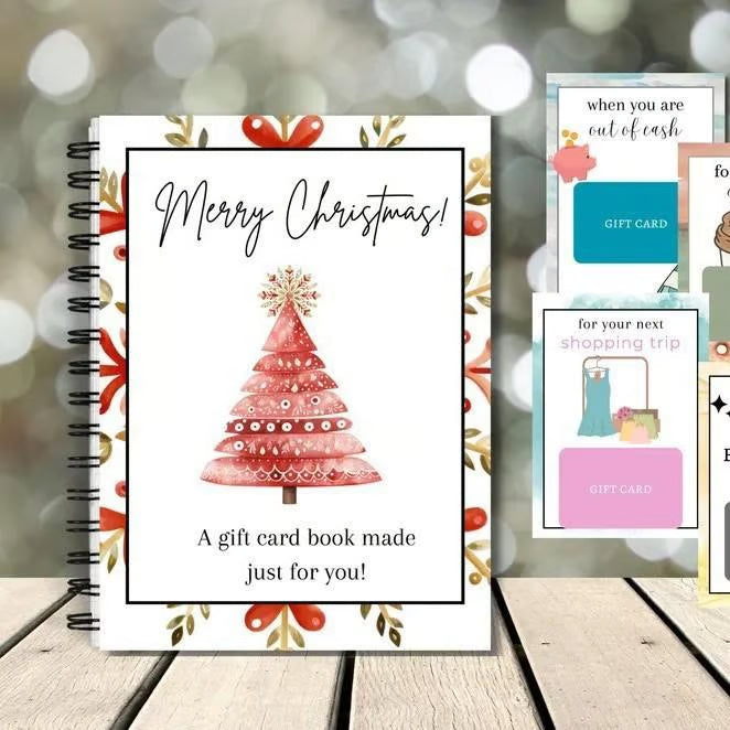 ✨Christmas Promotion 49% OFF -🎁DIY Spiral Bound Christmas Gift Card Album Book