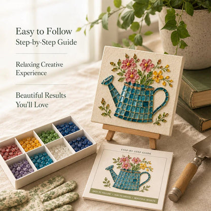 🔥 Last Day 49% OFF – 🎨Watering Can Mosaic Art Kit