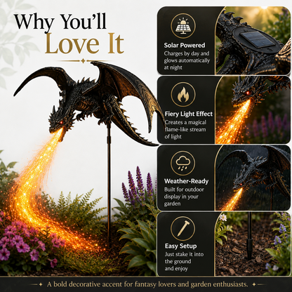 ⏳ Last Day 49% OFF🐉2027 Dragon’s Ember Solar Garden Decor