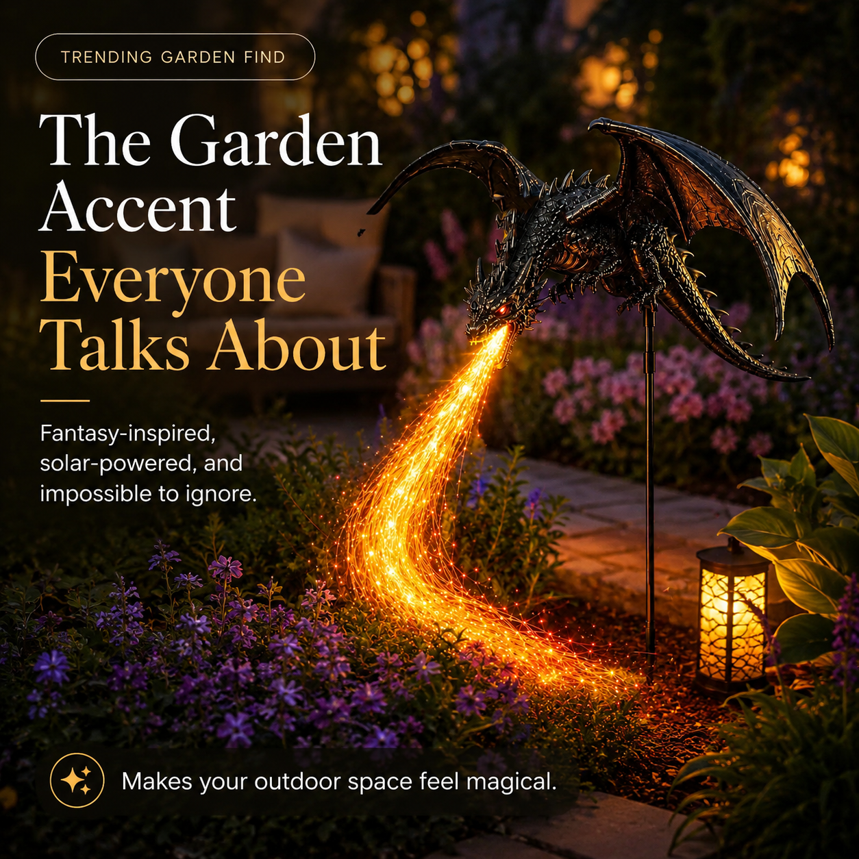 ⏳ Last Day 49% OFF🐉2027 Dragon’s Ember Solar Garden Decor