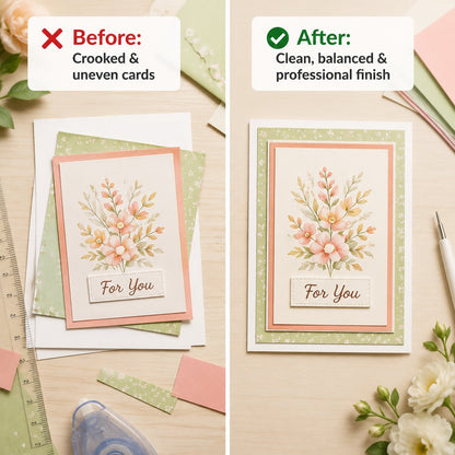 ✨ Create Perfect Handmade Cards – Alignment Guide Set for Clean & Balanced Crafting