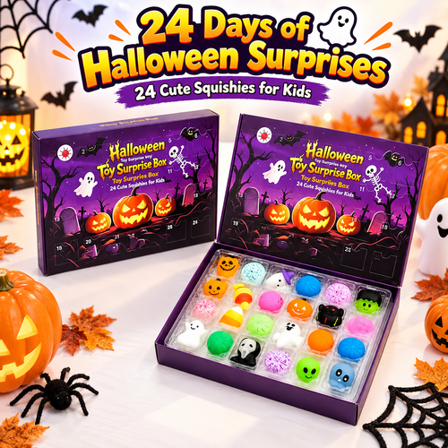 🎃24-Piece Halloween Squishy Surprise Box