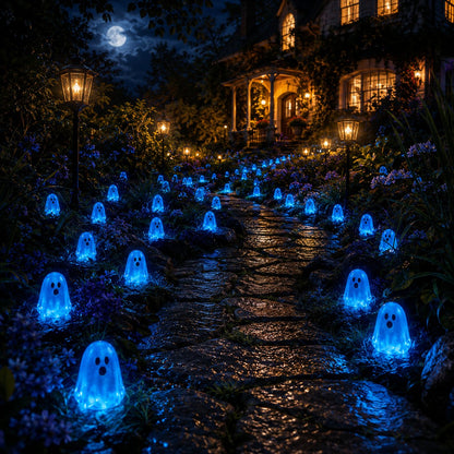 💥 LAST DAY 50% OFF👻 Glow-in-the-Dark Mini Ghosts – 8-Colour Halloween Mix