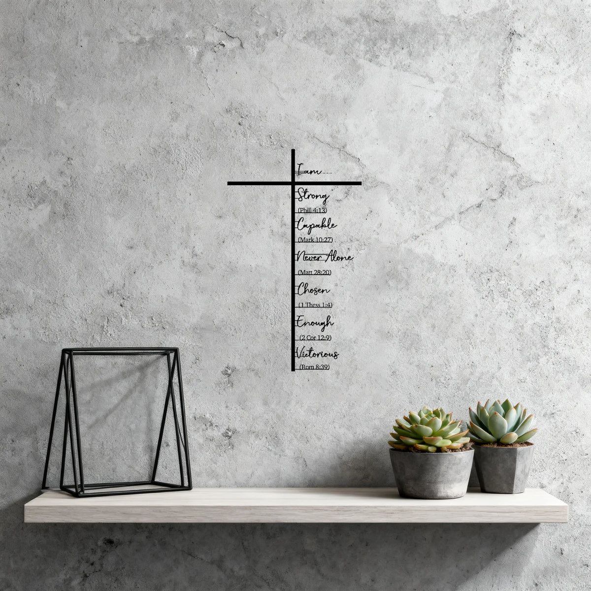 🎄Christmas-Sale 49%Off❤️Elegant Metal Christian Heart & Cross Wall Art