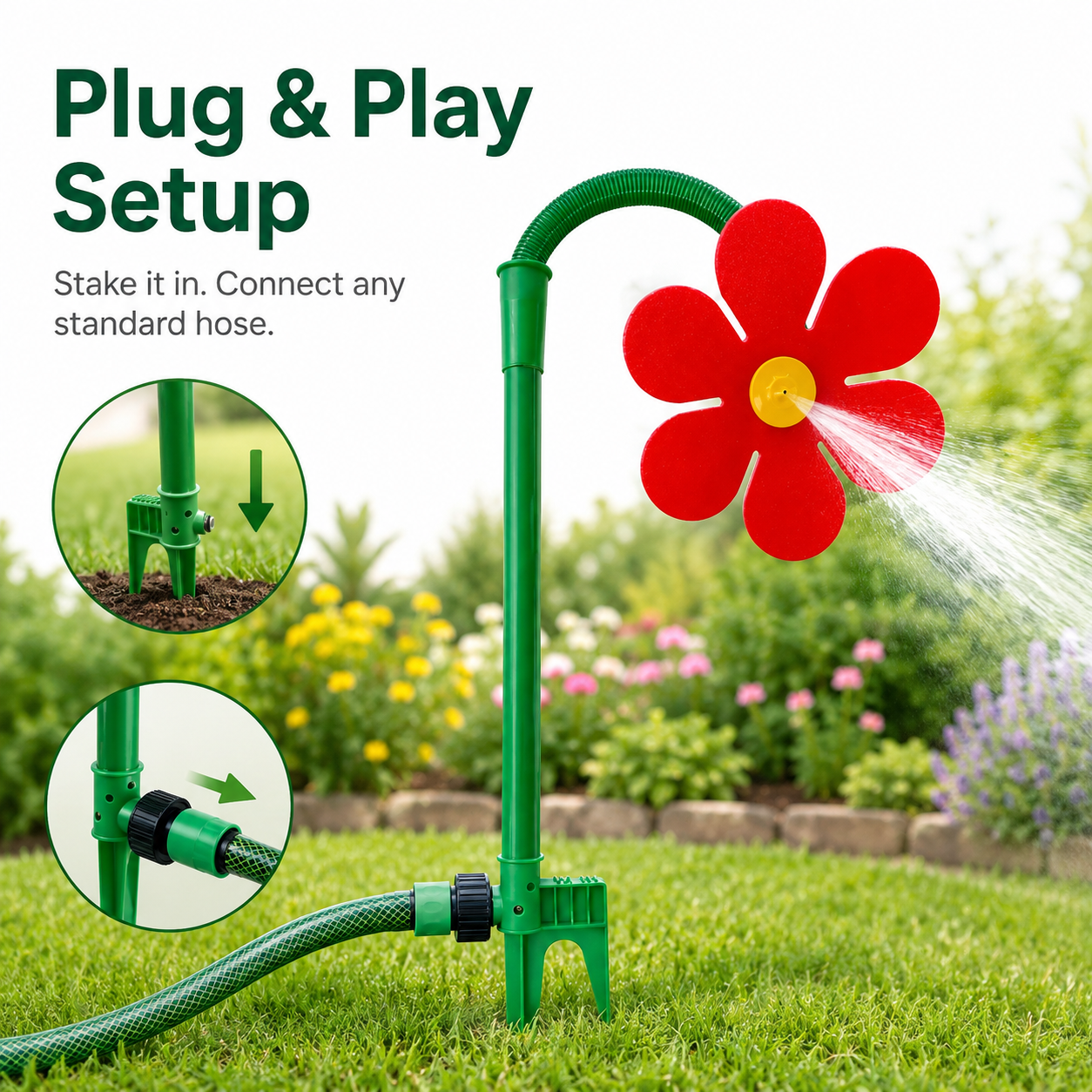 🌞LIMITED-TIME 50% OFF -🌻Crazy Dancing Flower Water Sprinkler