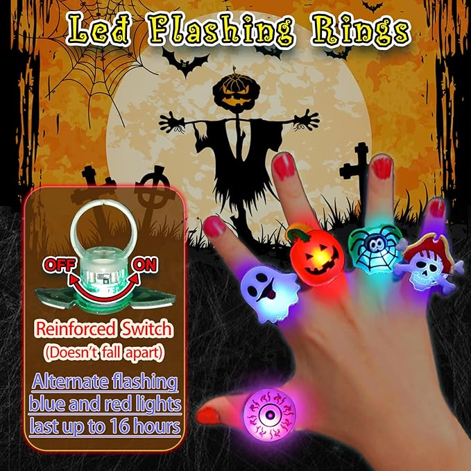 🎃LED Light Halloween Glowing Ring🎁