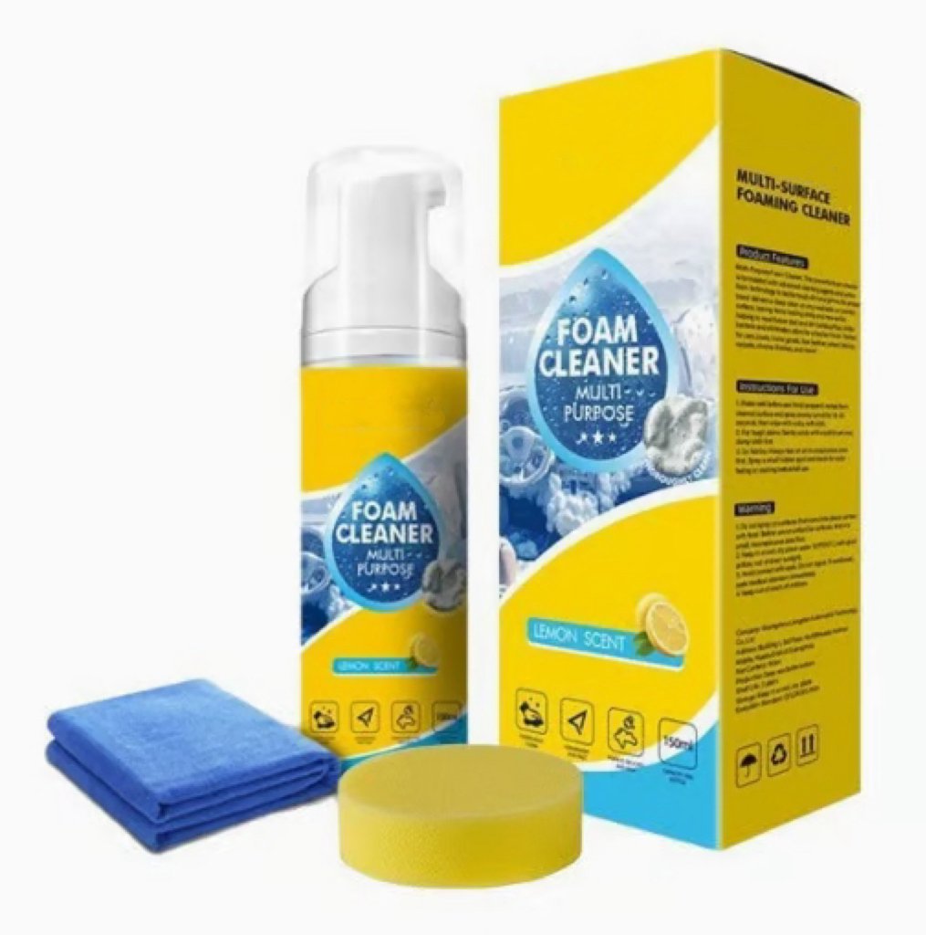 😍4-in-1 Multi-Enzyme Foam Cleaner - Deep Clean Car, Kitchen, Bathroom & Sofa
