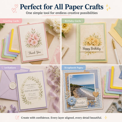 ✨ Create Perfect Handmade Cards – Alignment Guide Set for Clean & Balanced Crafting