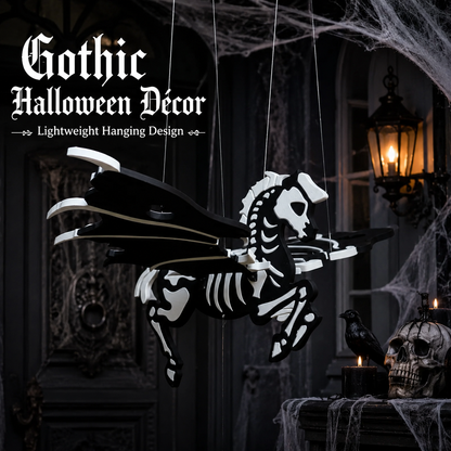 🐎Flying Skeletal Horse – 🎃Spooky Halloween Hanging Mobile💀
