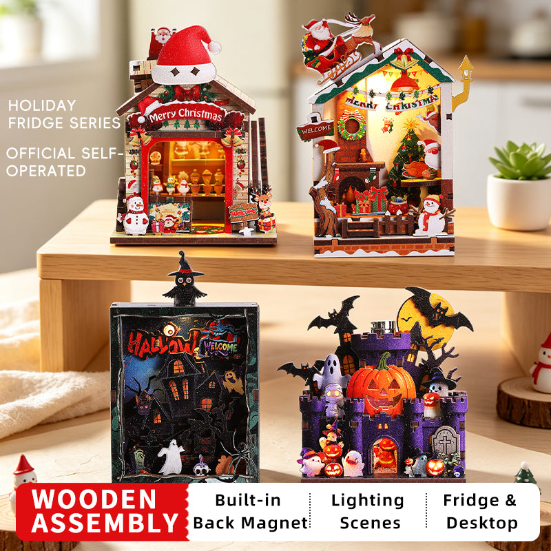 DIY Fridge Magnets - Christmas & Halloween Series