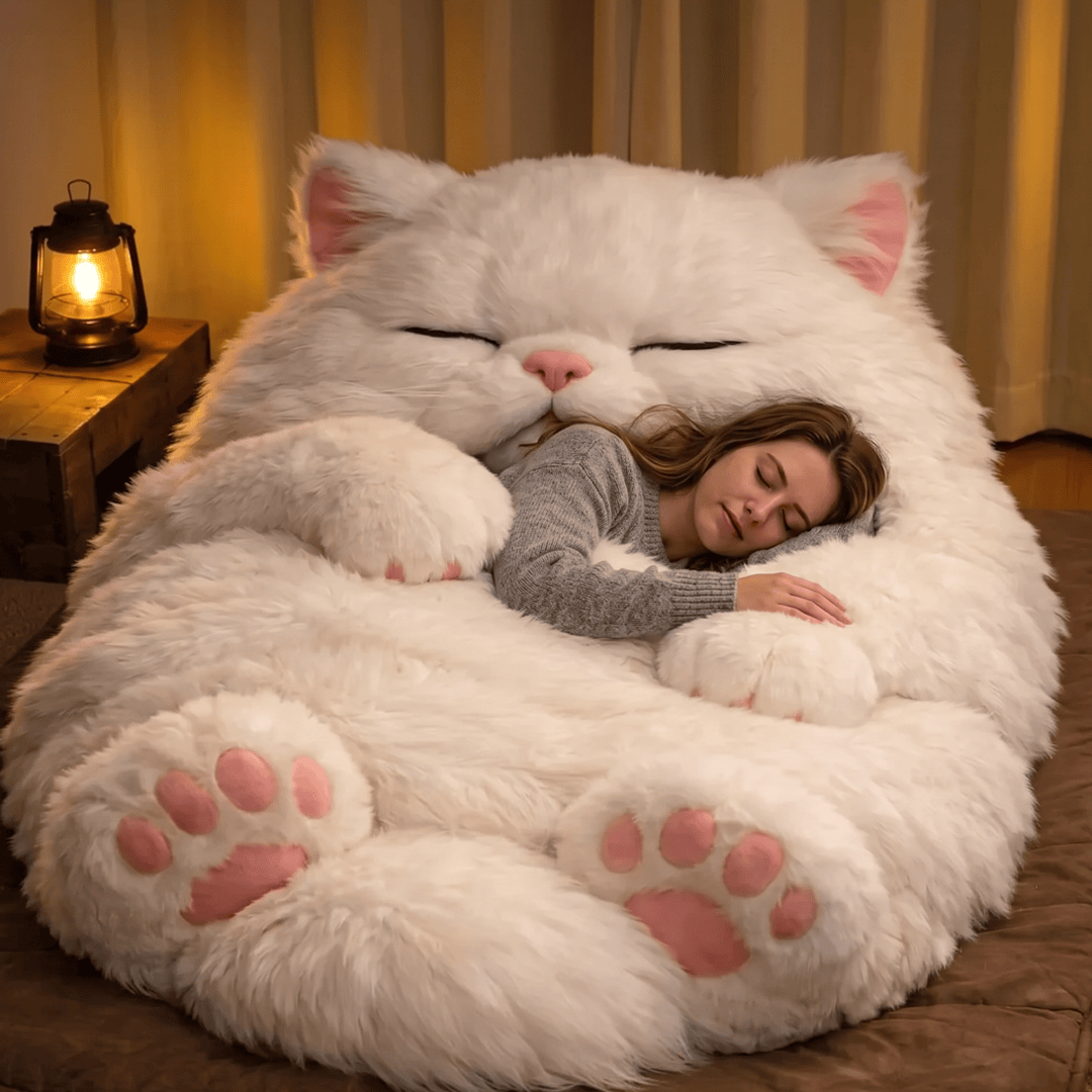 🐱 Fluffy cat sleeping bag – Soft, Warm & Purrfectly Cozy😴💤