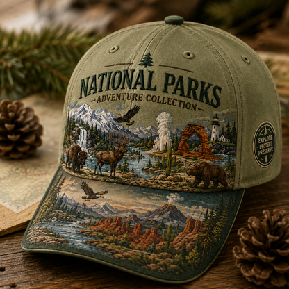 🇺🇸 Last Day Promo: 49% OFF 🏞️ -  National Park Adventure  Cap