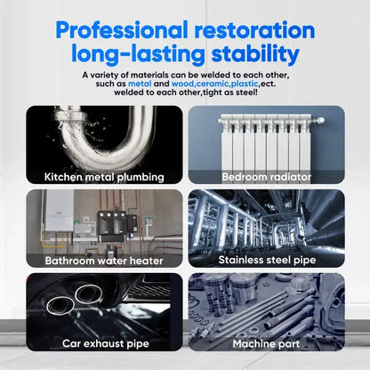 🔥 High Temp Metal Repair Glue - Iron-Like Strength