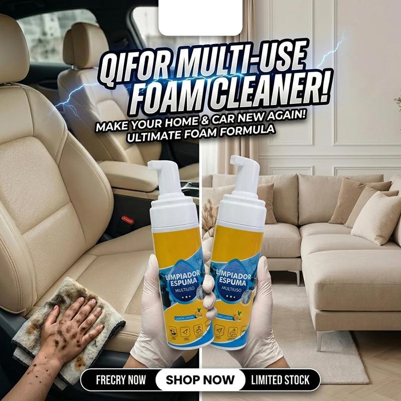 😍4-in-1 Multi-Enzyme Foam Cleaner - Deep Clean Car, Kitchen, Bathroom & Sofa