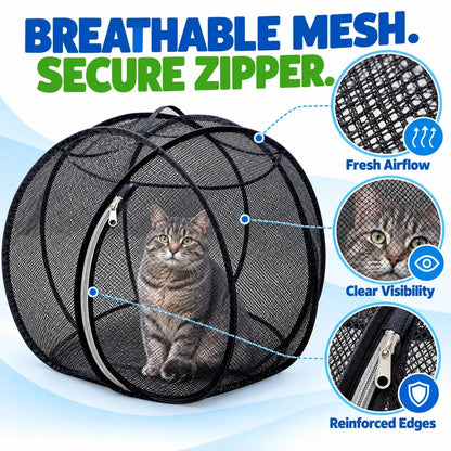 🐱360° Panoramic Pop-Up Rolling Cat Playpen Ball🐾