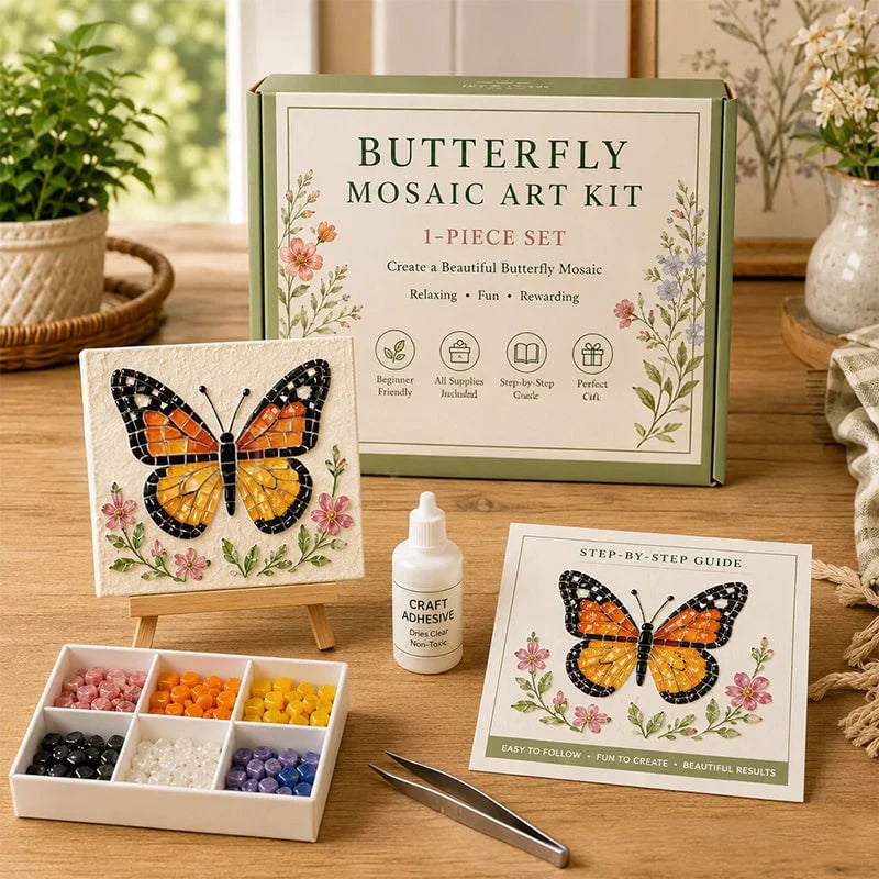 🔥 Last Day 49% OFF – 🎨Watering Can Mosaic Art Kit
