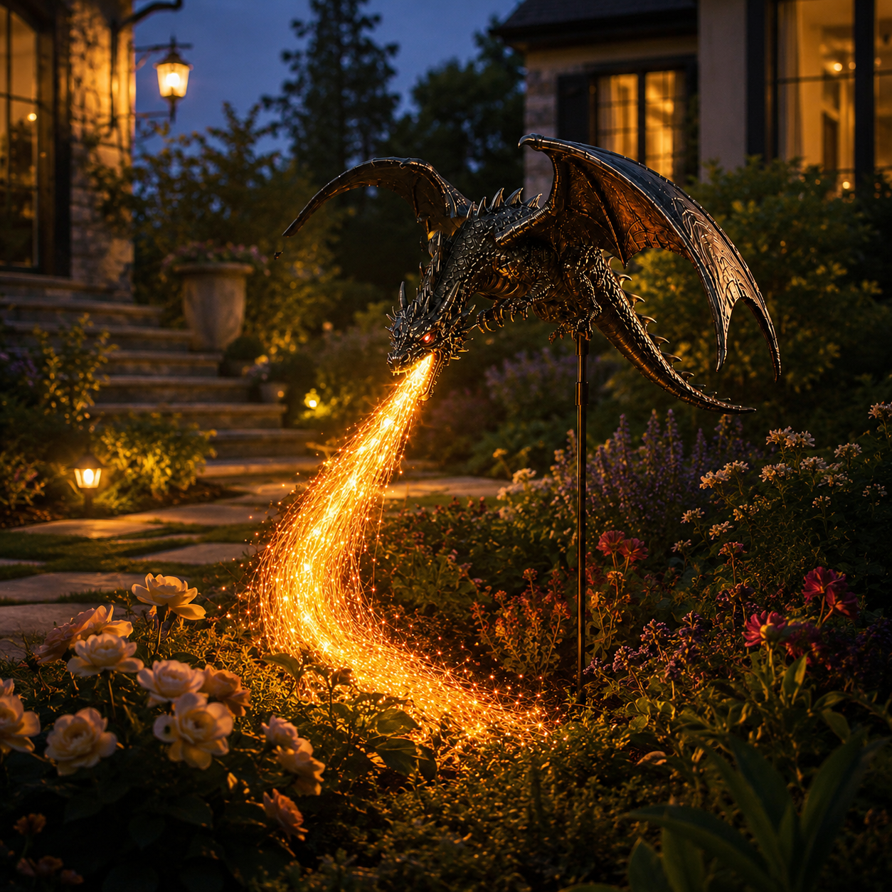 ⏳ Last Day 49% OFF🐉2027 Dragon’s Ember Solar Garden Decor