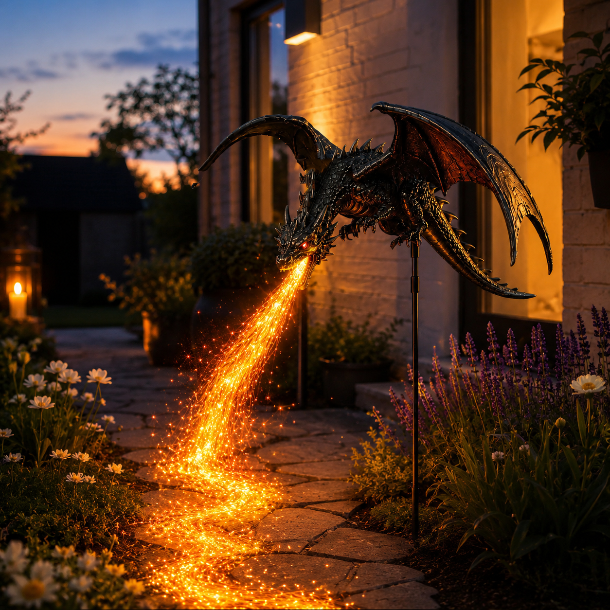 ⏳ Last Day 49% OFF🐉2027 Dragon’s Ember Solar Garden Decor