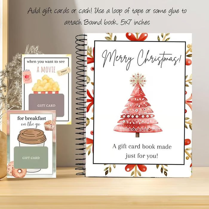 ✨Christmas Promotion 49% OFF -🎁DIY Spiral Bound Christmas Gift Card Album Book