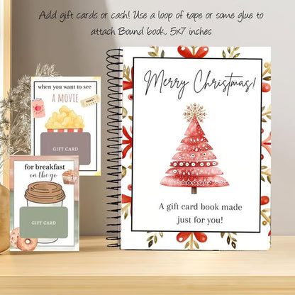 ✨Christmas Promotion 49% OFF -🎁DIY Spiral Bound Christmas Gift Card Album Book