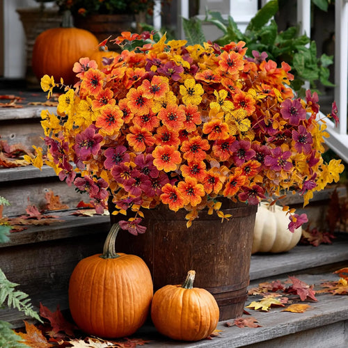 🍁Fall Outdoor Artificial Flowers - Harvest Festival Decorations