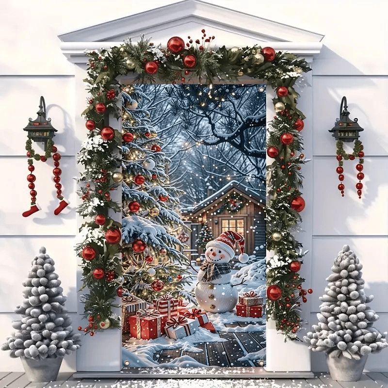 🎅Santa Claus Christmas Door Banner – 🎉Festive Holiday Entrance Decoration