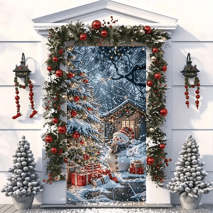 🎅Santa Claus Christmas Door Banner – 🎉Festive Holiday Entrance Decoration