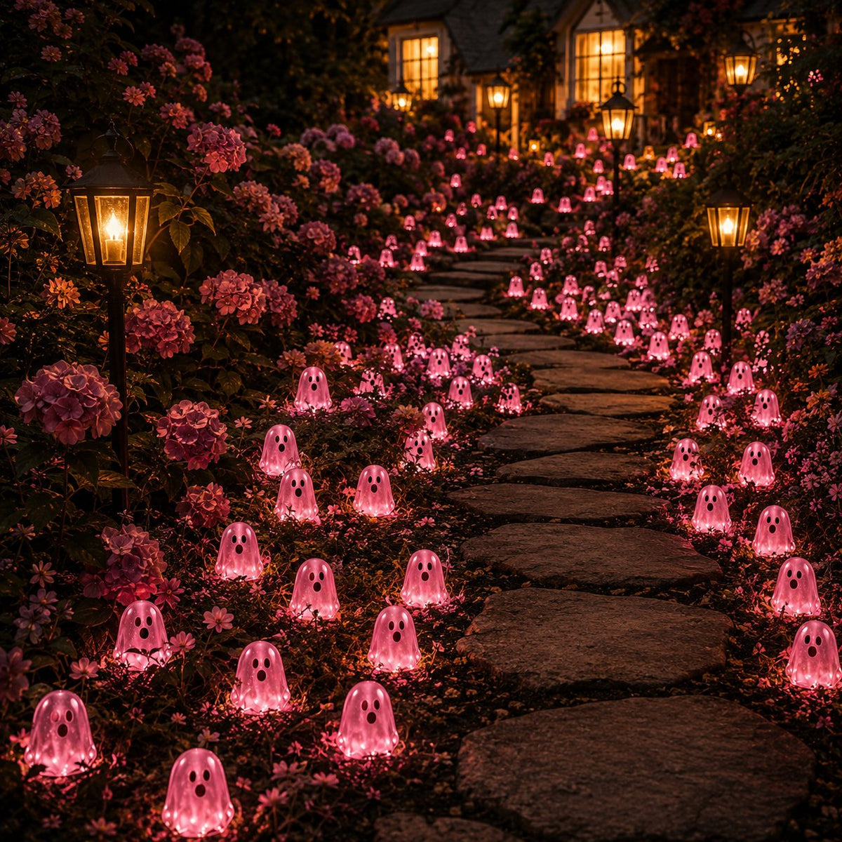 💥 LAST DAY 50% OFF👻 Glow-in-the-Dark Mini Ghosts – 8-Colour Halloween Mix