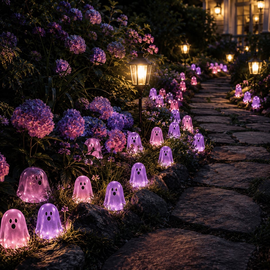 💥 LAST DAY 50% OFF👻 Glow-in-the-Dark Mini Ghosts – 8-Colour Halloween Mix