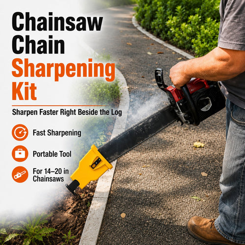 Sharpen Your Chainsaw On-The-Spot – No Removal Needed!