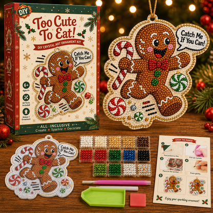 🎄 Funny Christmas Pearl Diamond Art Hanging Ornament Kit