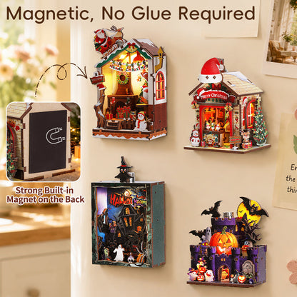 DIY Fridge Magnets - Christmas & Halloween Series
