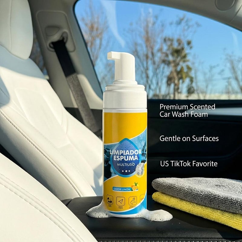 😍4-in-1 Multi-Enzyme Foam Cleaner - Deep Clean Car, Kitchen, Bathroom & Sofa