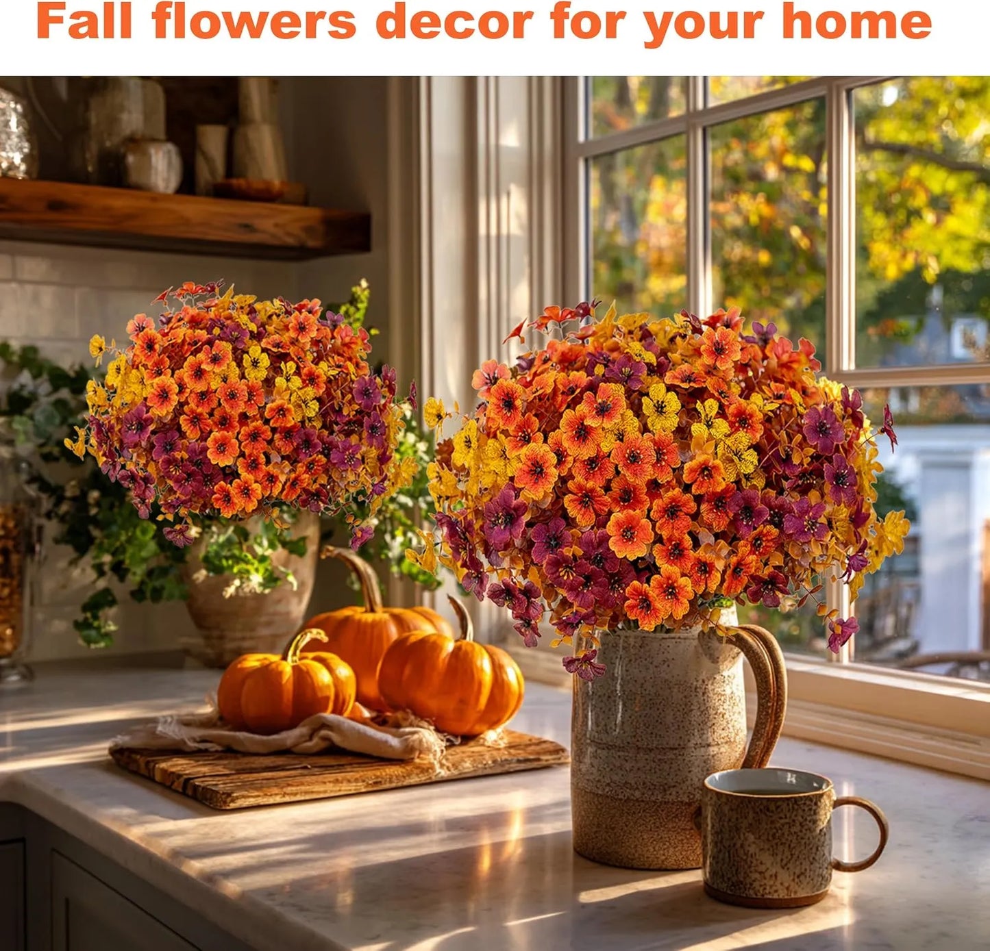 🍁Fall Outdoor Artificial Flowers - Harvest Festival Decorations
