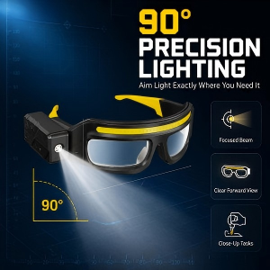 👓LED Glasses Rechargeable Headlight