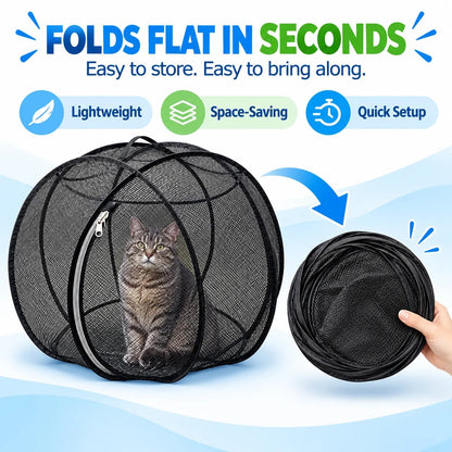 🐱360° Panoramic Pop-Up Rolling Cat Playpen Ball🐾
