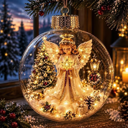 🔥LAST DAY 58% OFF - 🎄Glowing Christmas Diorama Ornament – A Tiny Winter World in Your Hands