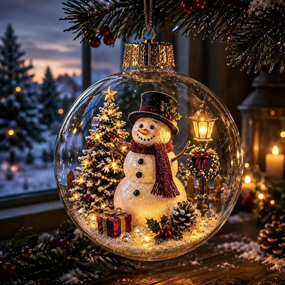 🔥LAST DAY 58% OFF - 🎄Glowing Christmas Diorama Ornament – A Tiny Winter World in Your Hands
