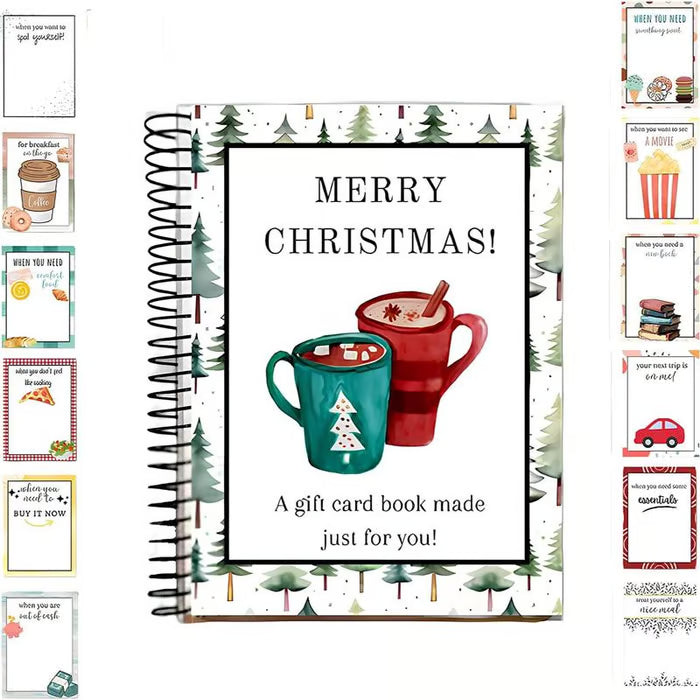 ✨Christmas Promotion 49% OFF -🎁DIY Spiral Bound Christmas Gift Card Album Book
