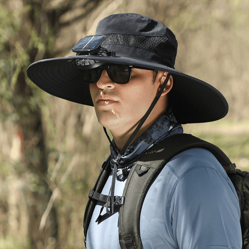 🔥Last Day 50% OFF -Ultralight Solar Fan Sun Hat – Lighter Than a Baseball!⚾(Only 11oz)