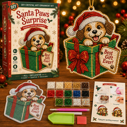 🎄 Funny Christmas Pearl Diamond Art Hanging Ornament Kit